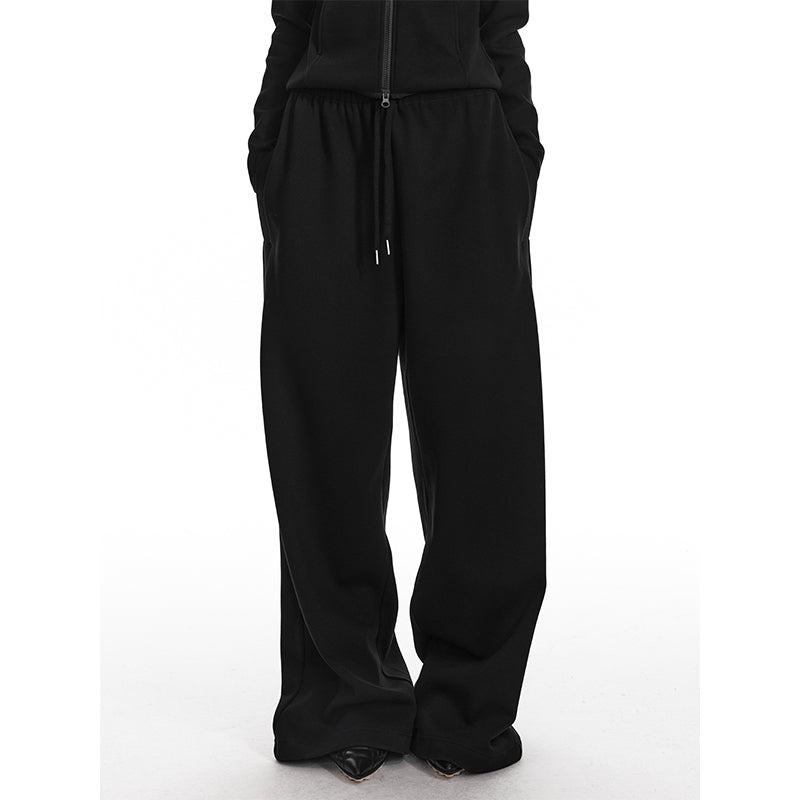 Full Length Fleece Lined Wide-Leg Pants