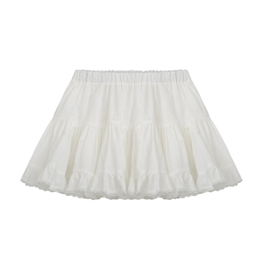 Gathered Ballet-Style Micro Mini Skirt