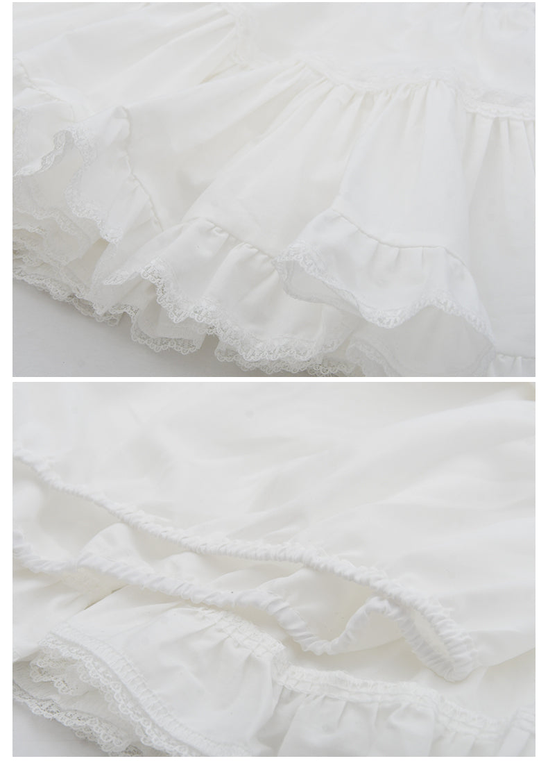 Gathered Ballet-Style Micro Mini Skirt