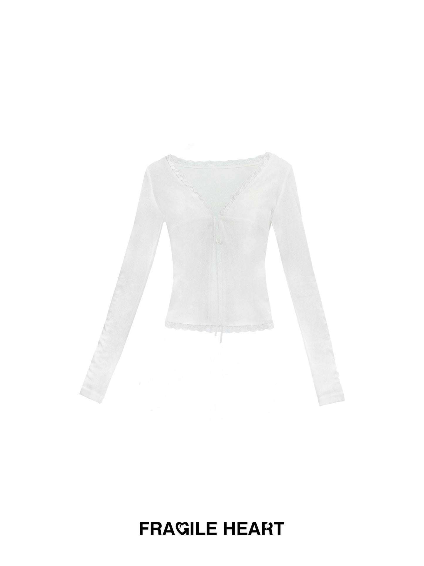 Sheer Lace Bra Top & Sun-Protection Cardigan