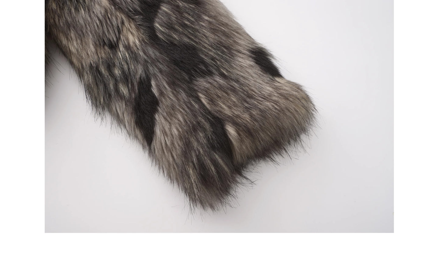 Spotted Pattern Short Faux Fur Coat