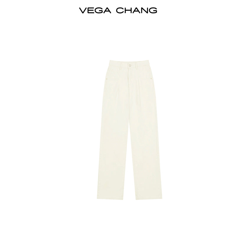 Versatile High Waisted Straight-Leg Jeans