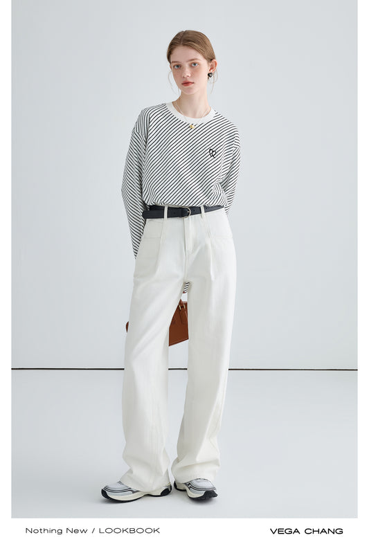 Versatile High Waisted Straight-Leg Jeans