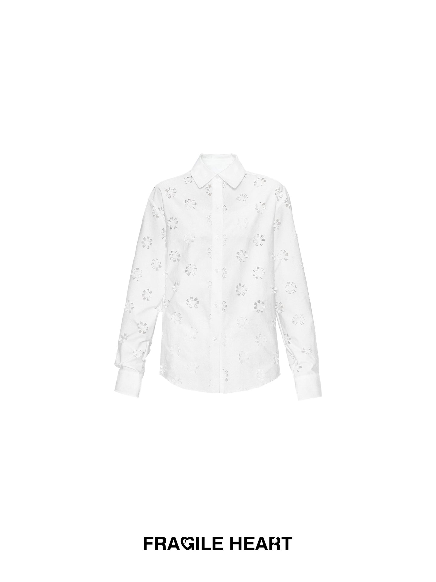 Floral Cut-Out Shirt