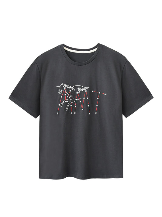 Embroidered Cotton T-Shirt