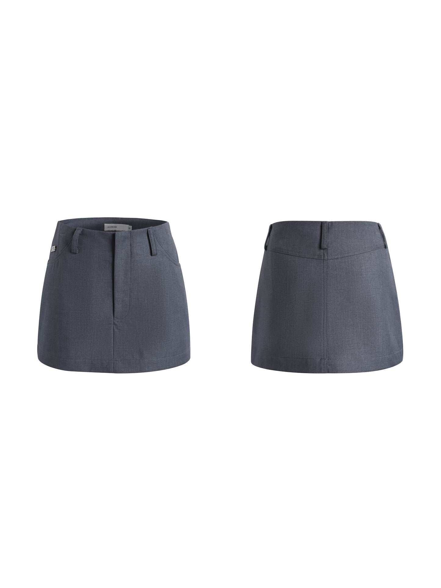 A-Line Mini Skirt With Logo Charm