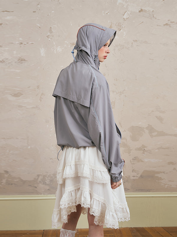 Lightweight Hooded Jacket With UV Protection