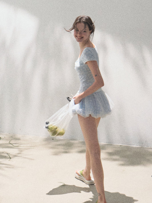 Plaid Scoop Neck Twist Front Top