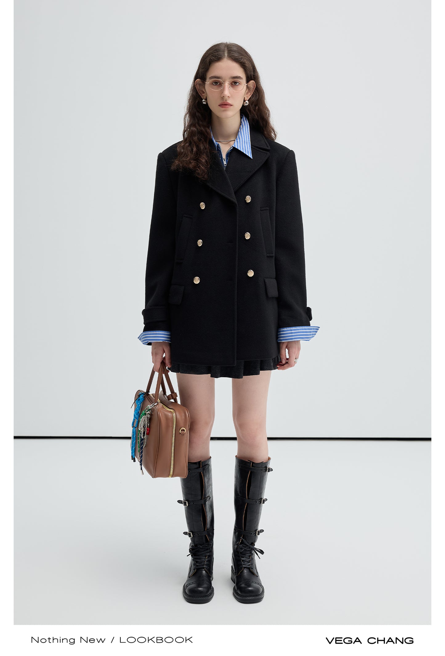 Timeless Double-Breasted Pea Coat In Two Lengths