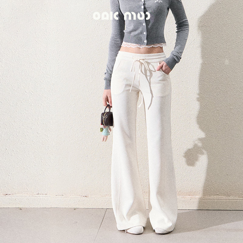 Casual Sporty Flared Trousers