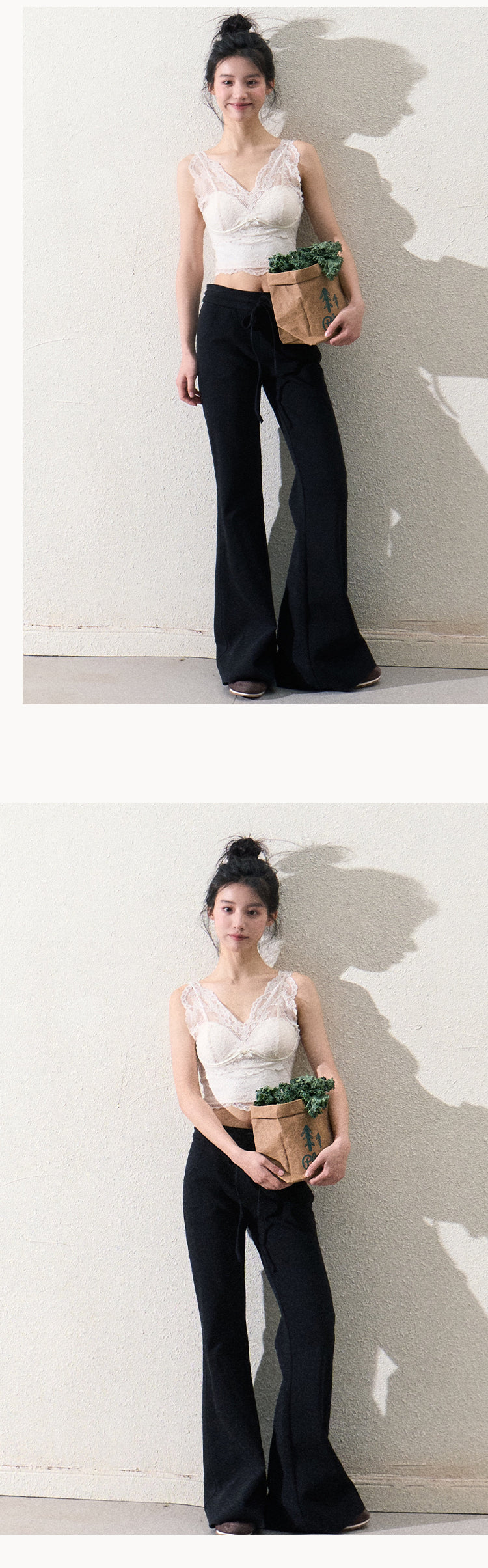 Casual Sporty Flared Trousers