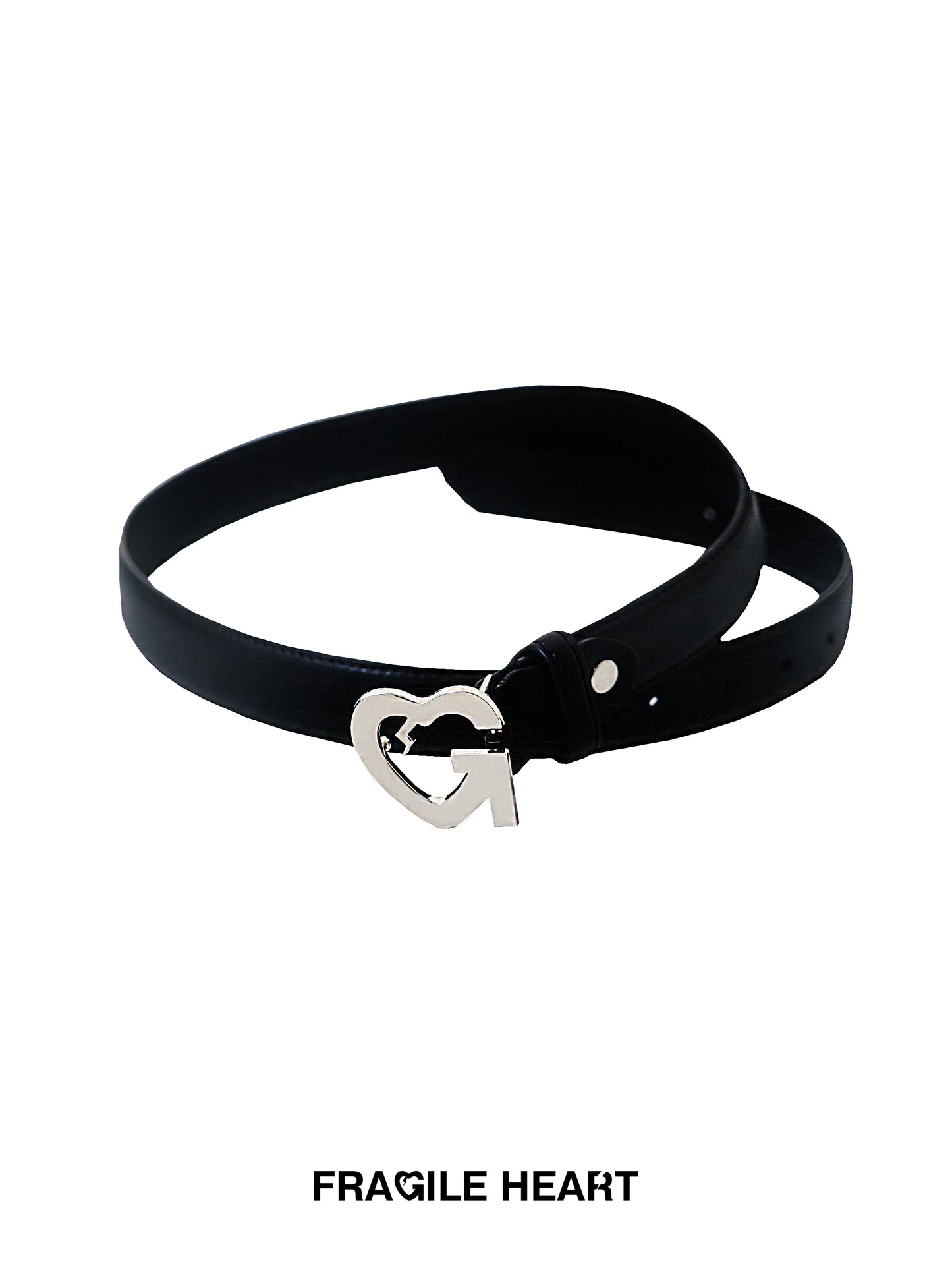 Cowhide Leather Logo Belt