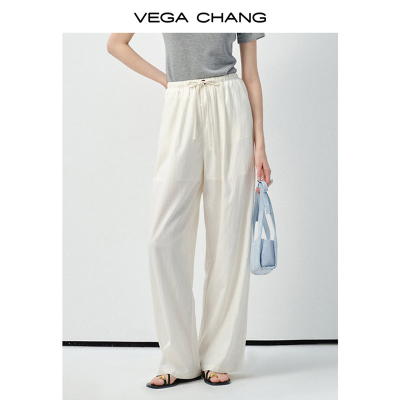 High-Waisted Soft Pants With Slimming Fit