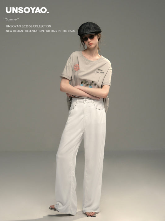 Studded Breathable Cotton Pants