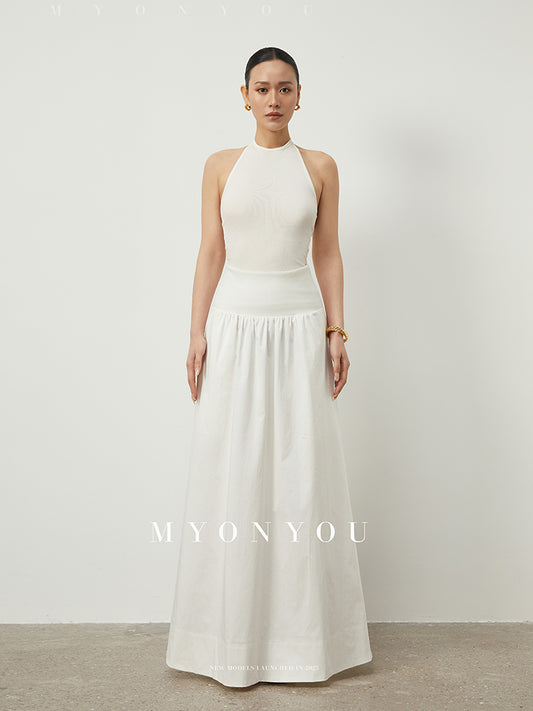 Slim Fit Backless Halter Top