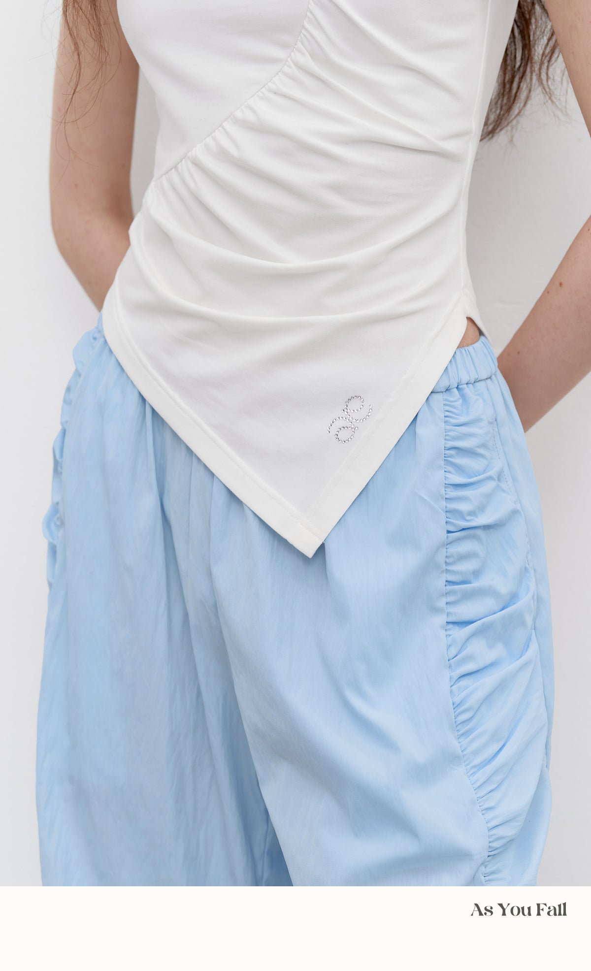Cargo Trousers With Side Ruching