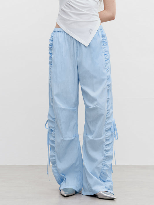 Cargo Trousers With Side Ruching