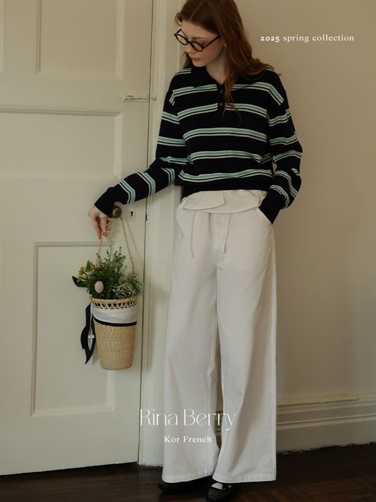 Pure Cotton Wide-Leg Pants