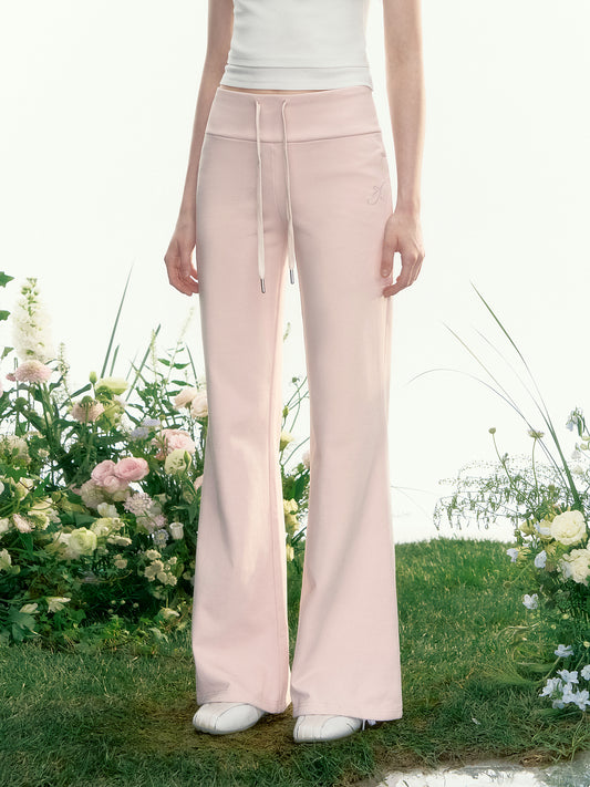 Drawstring Flared Sweatpants