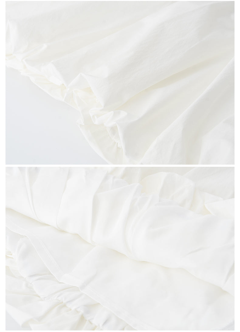 Elastic-Waist Bubble Skirt In Three Colors