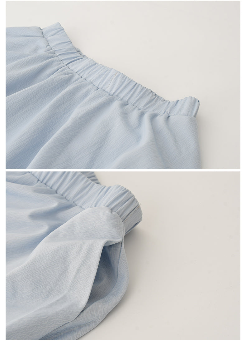 Elastic-Waist Bubble Skirt In Three Colors