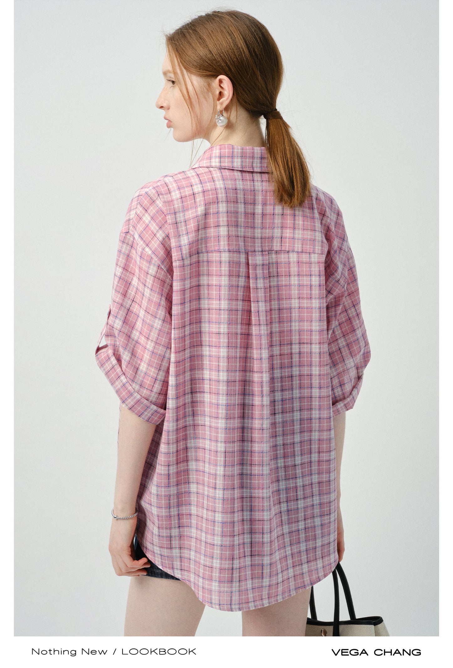 Woven Plaid Shirt With Multicolor Buttons
