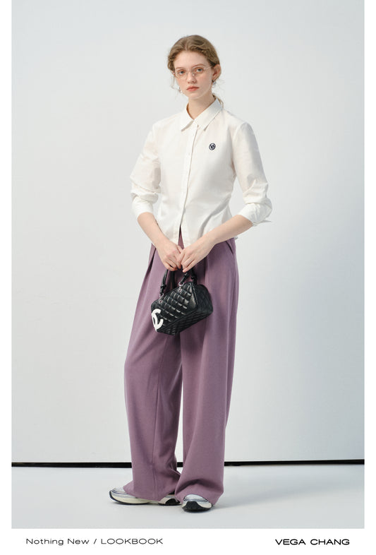 Slim Fit Embroidered Button-Up Shirt