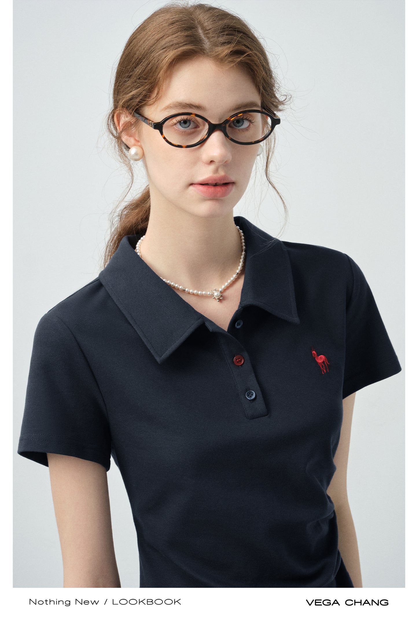 Gathered Waist Midi Polo Dress
