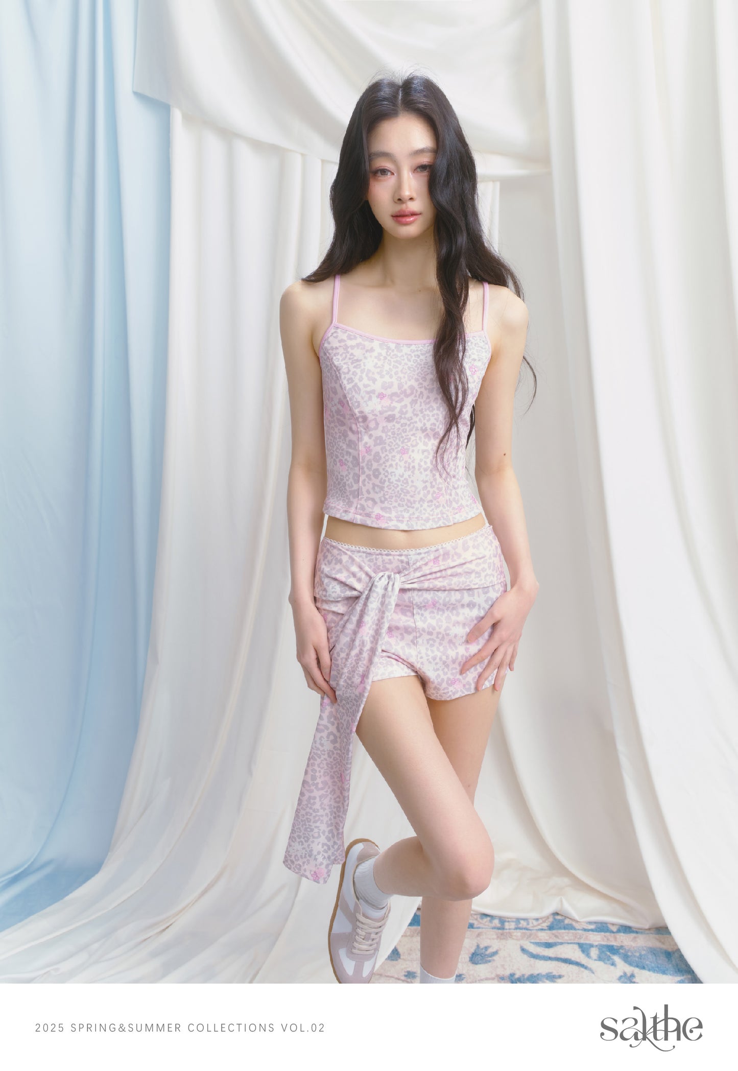 Leopard Cami Top & Tie Shorts