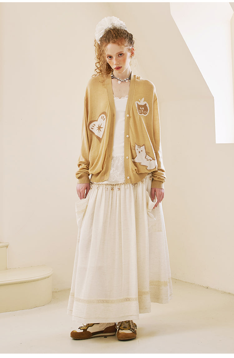 Light Knit Cat Cardigan