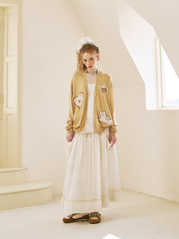 Light Knit Cat Cardigan
