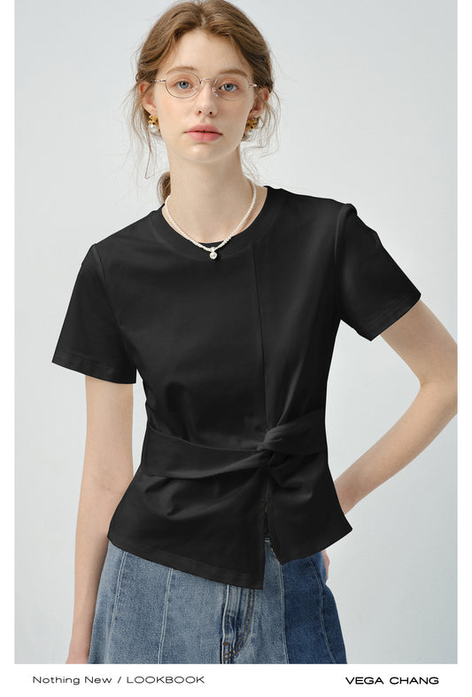 Twisted Knot T-Shirt In Sunscreen Ice-Tech Fabric