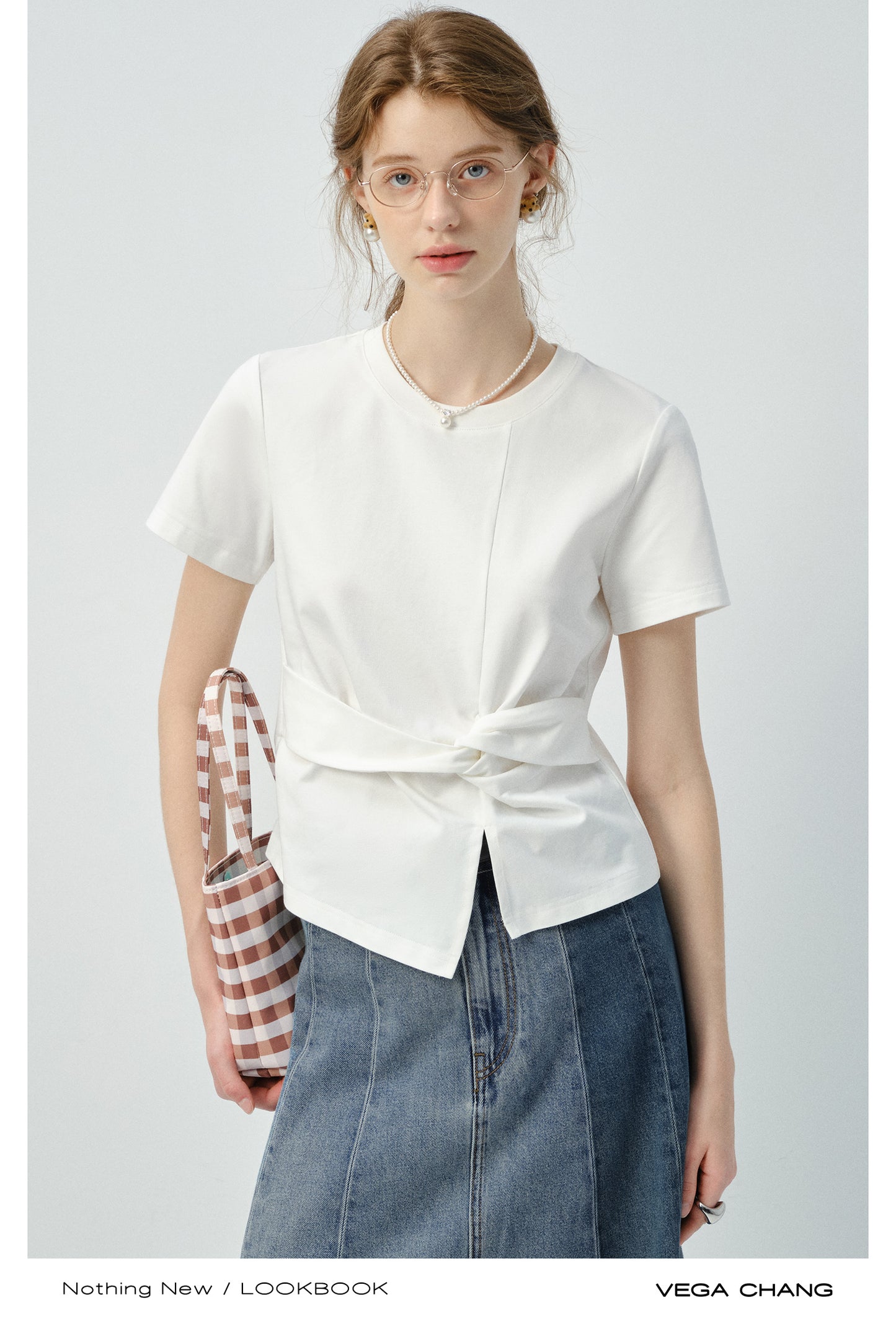 Twisted Knot T-Shirt In Sunscreen Ice-Tech Fabric