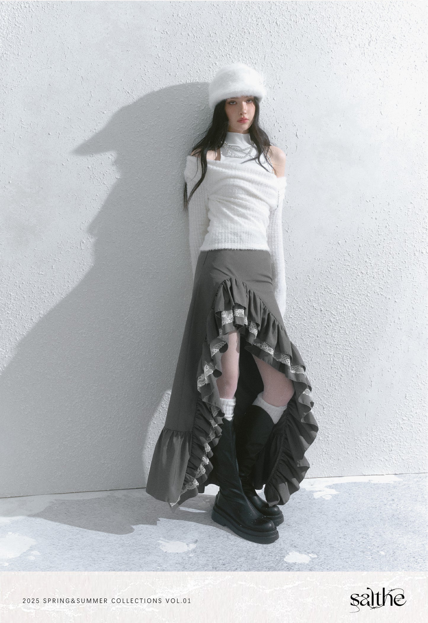 High Neck Sleeveless Top And Slouchy Fuzzy Top Set