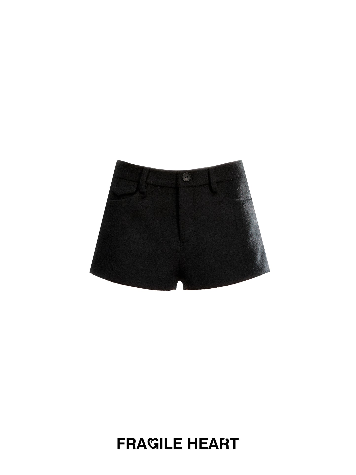 Wool-Blend Short Shorts
