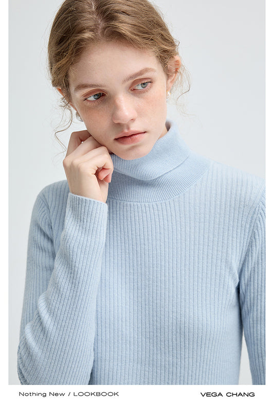 Cashmere Blend Slim-Fit Turtleneck Sweater
