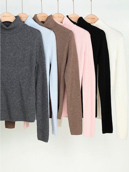 Cashmere Blend Slim-Fit Turtleneck Sweater