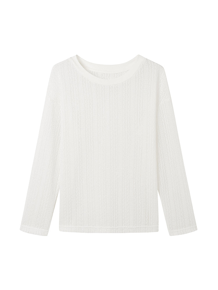 Oversized Sheer Sun Protection T-Shirt