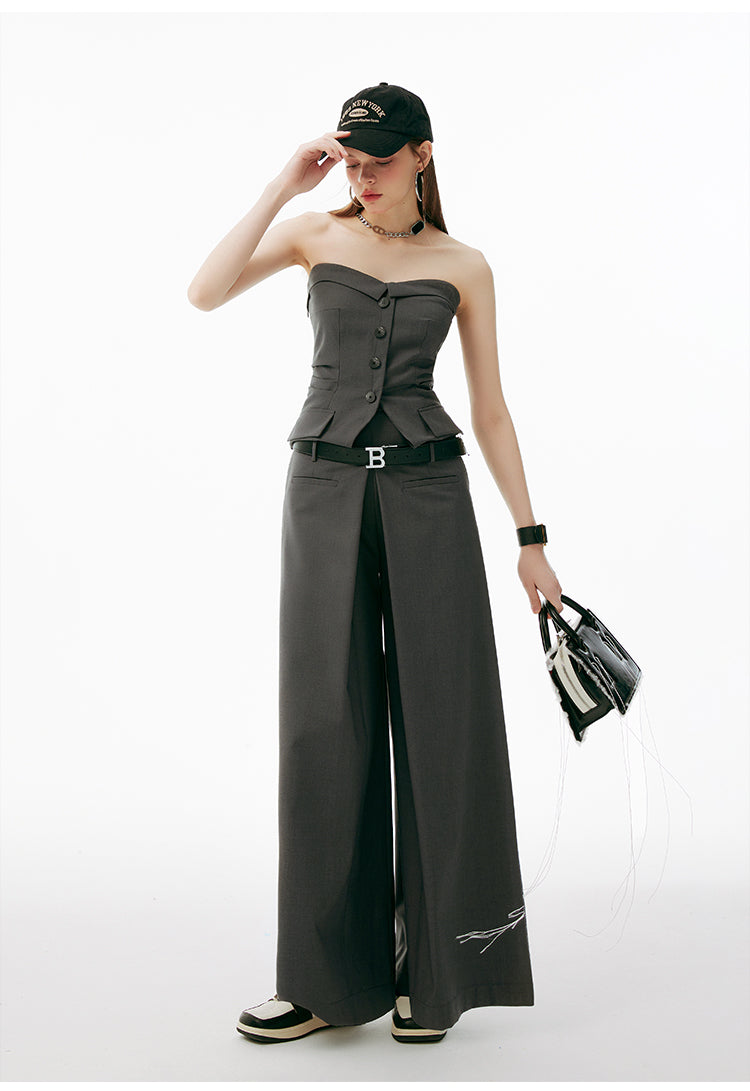 Chic Shirred Tube Top / Off-Shoulder Top