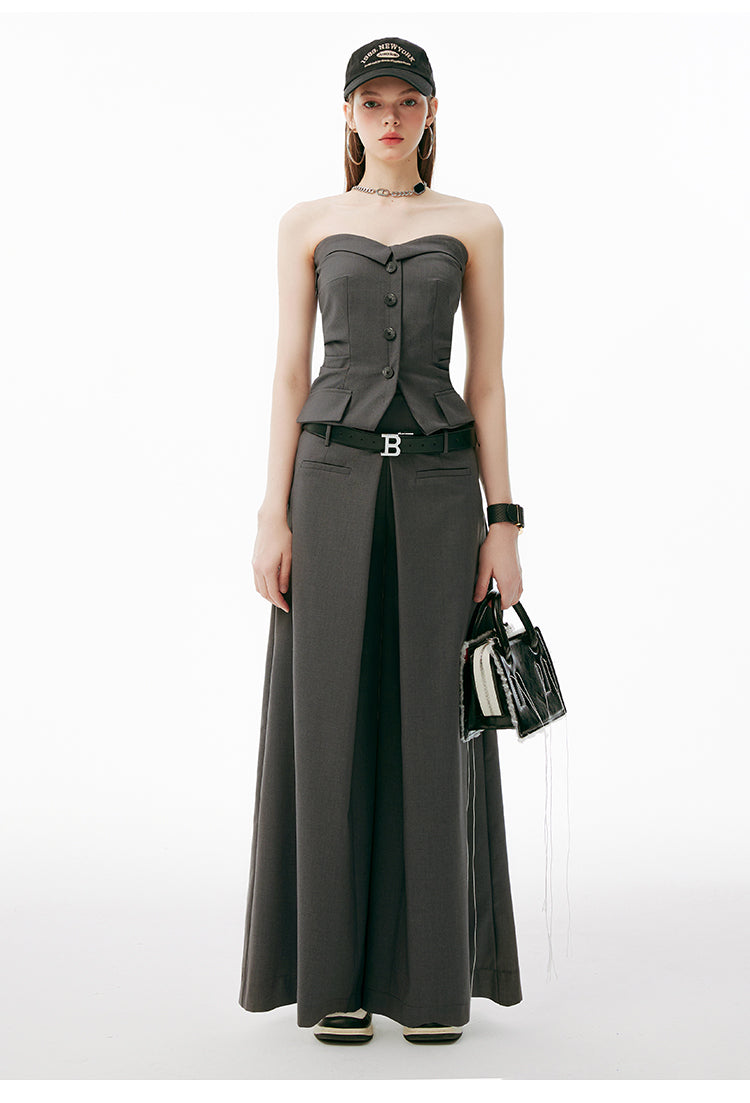 Chic Shirred Tube Top / Off-Shoulder Top