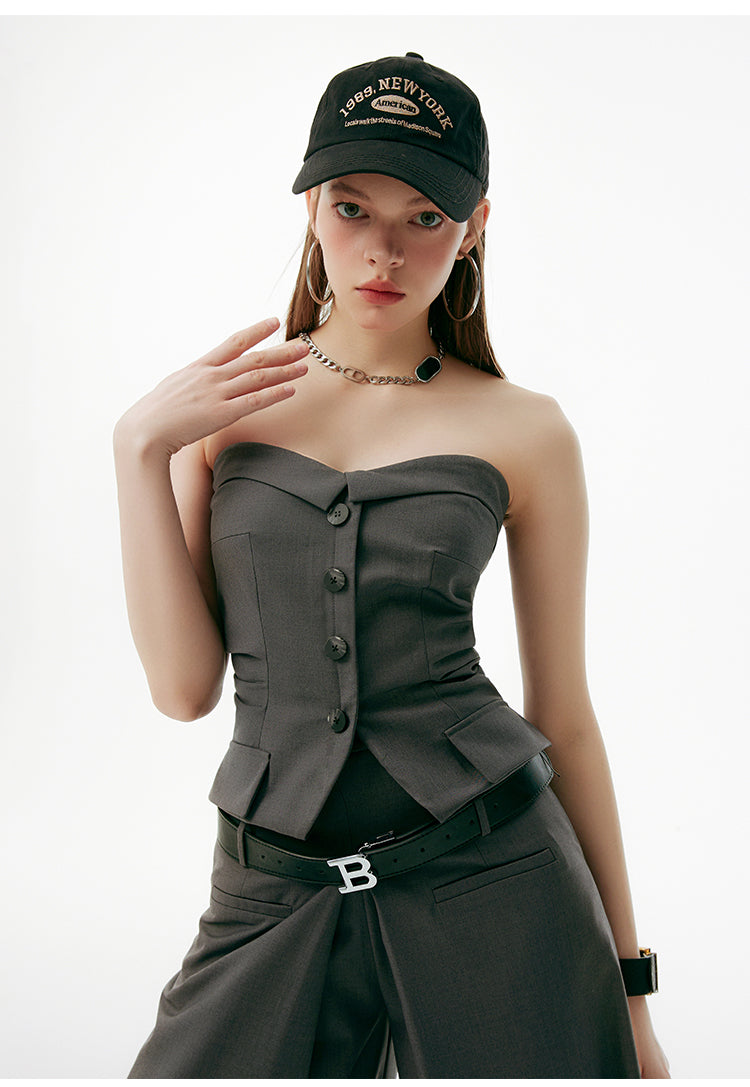 Chic Shirred Tube Top / Off-Shoulder Top