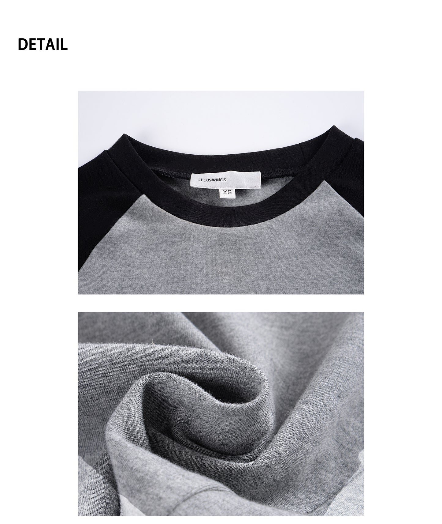 Cropped Raglan Cotton T-Shirt With Charm