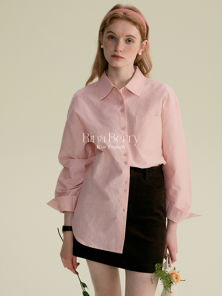 Monotone Paired-Button Shirt