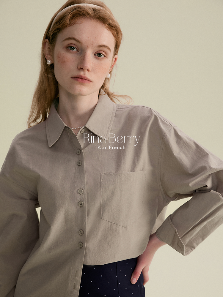 Monotone Paired-Button Shirt