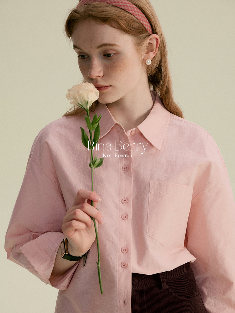 Monotone Paired-Button Shirt