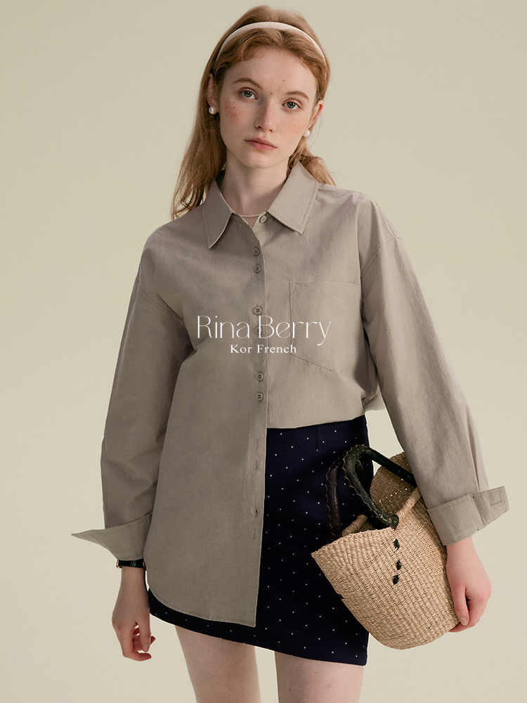 Monotone Paired-Button Shirt