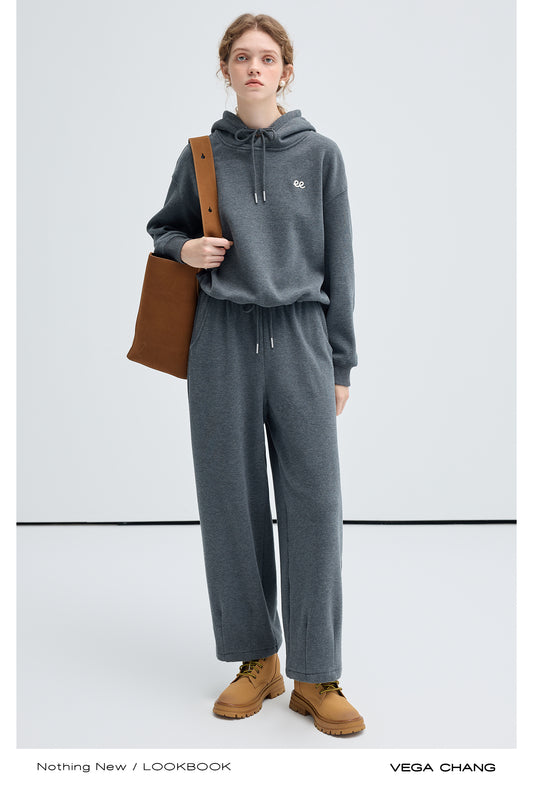 Relaxed Fit Cotton Blend Hoodie And Matching Pants
