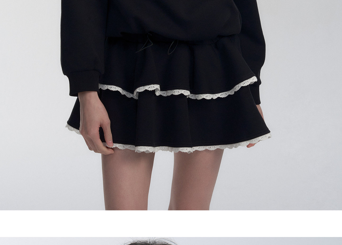 Adjustable Waist Cotton Jersey Dress With Lace Angel Patch