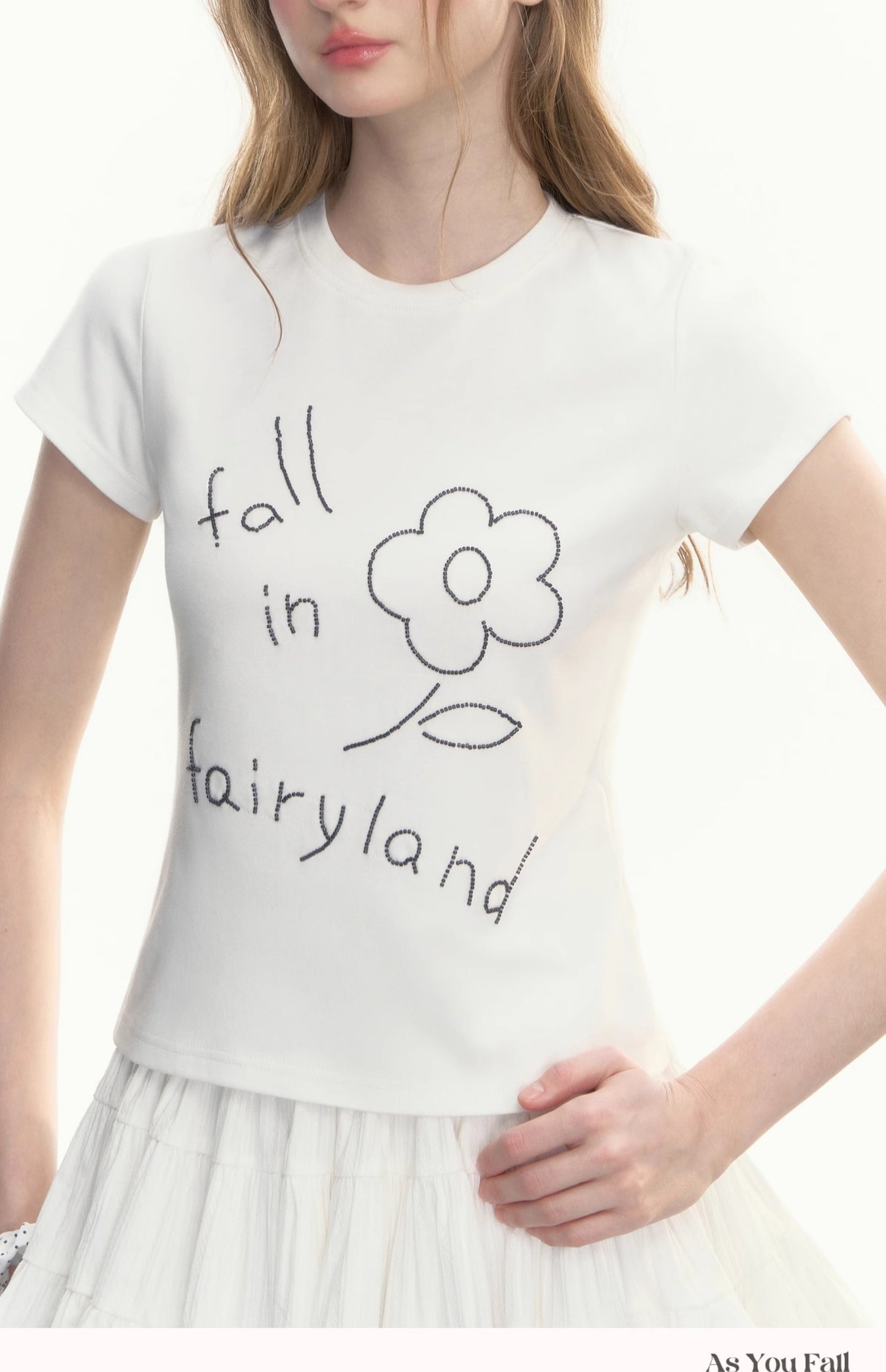 Beaded Flower T-Shirt