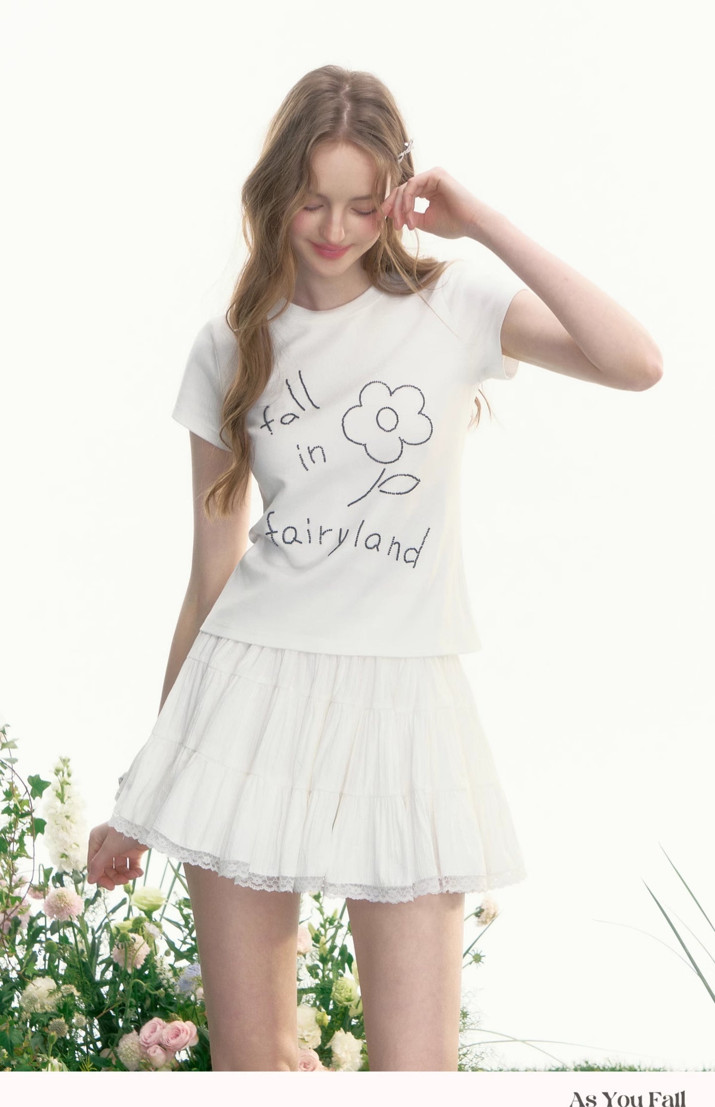 Beaded Flower T-Shirt